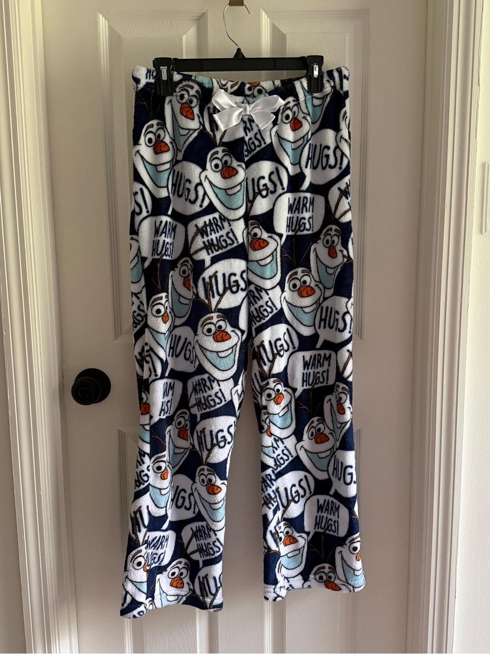 Disney Olaf Fleece Jogger Pants - Navy Blue White